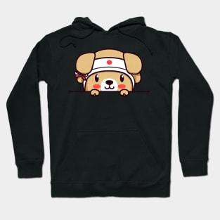 Sneaky japanese dog so cutest Hoodie